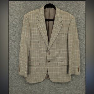 Brooks Brothers Beige Checkered Blazer